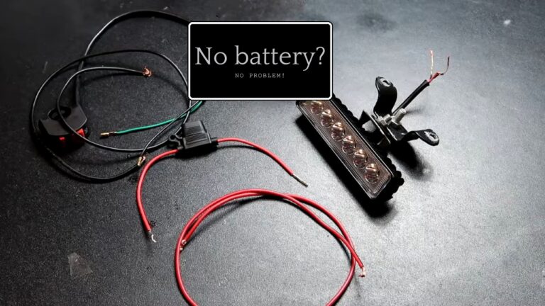 Essentials for wiring a lights on a dirt bike but with no battery
