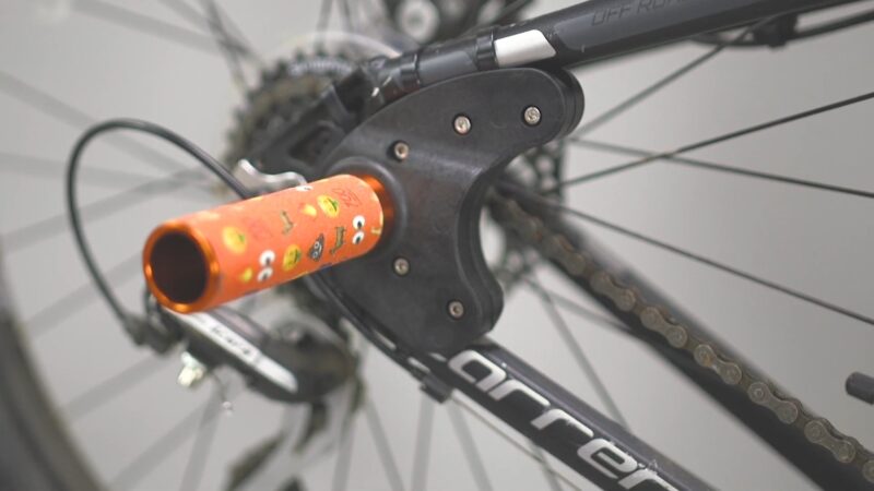 Installed Pegs on Mountain Bike